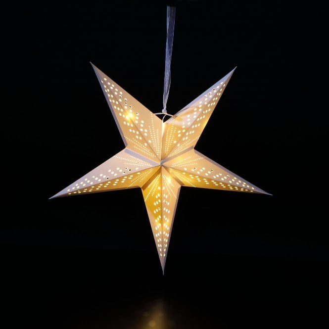 Noma 40cm Paper Shooting Star With 15 Warm White LEDs