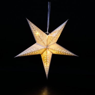 40cm Paper Shooting Star With 15 Warm White LEDs