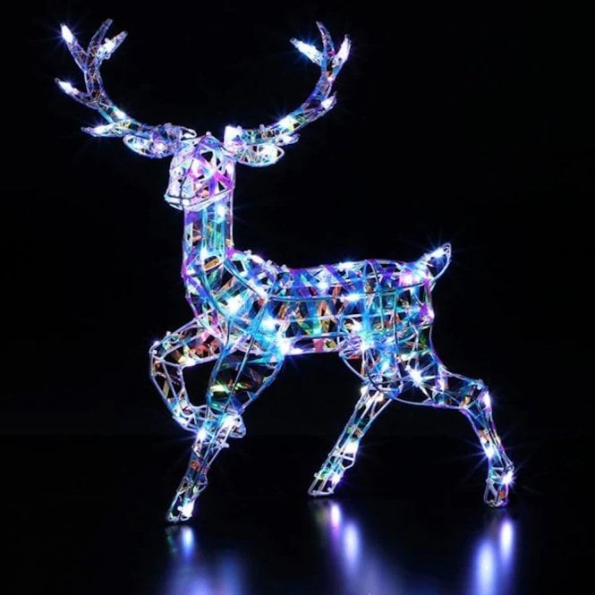 Noma 52cm Iridescent Stag with 60 White LEDs