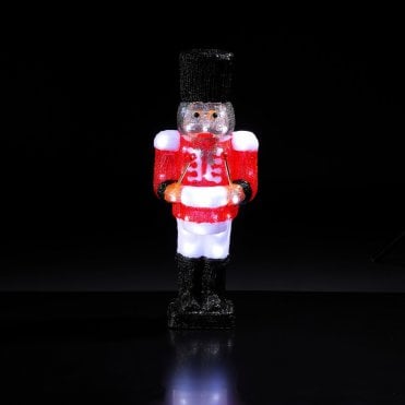 60cm Acrylic Nutcracker With Drum Sticks