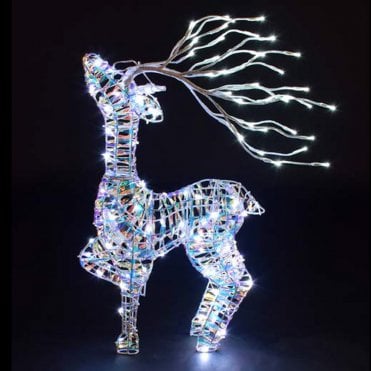60CM Iridescent Tatton Standing Stag Branch Antlers