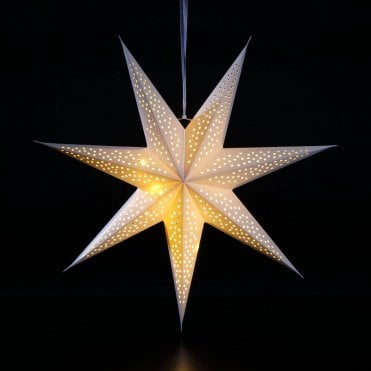 60cm Paper North Star With 20 Warm White LEDs