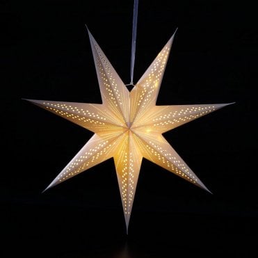 60cm Paper Shooting Star With 20 Warm White LEDs
