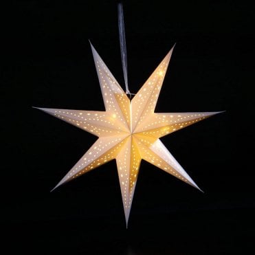 60cm Paper Stardust With 20 Warm White LEDs