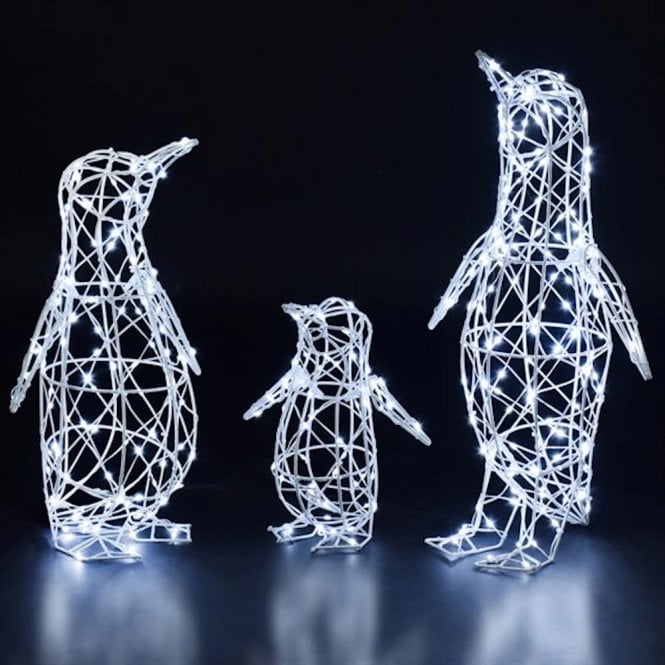 Noma 60CM White Flexi Penguin Family