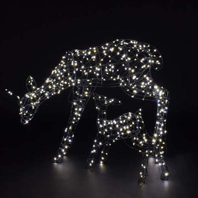 Noma 70CM Grey Flexi Woburn Deer And Fawn