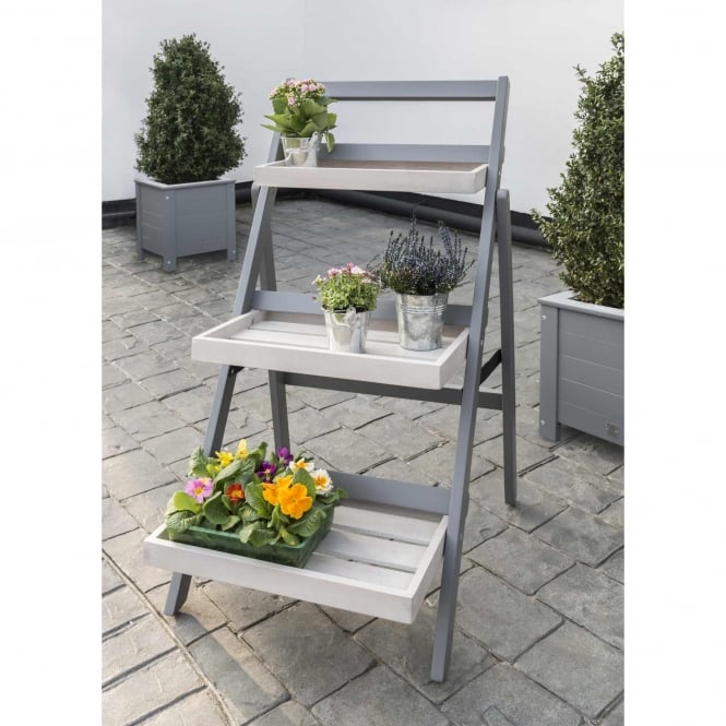 Norfolk Leisure Florenity Grigio Folding Pot Shelf