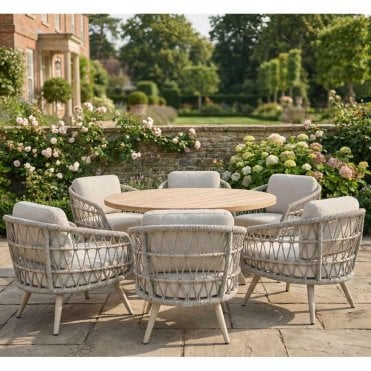 Salora Low 6 Seat Dining Set