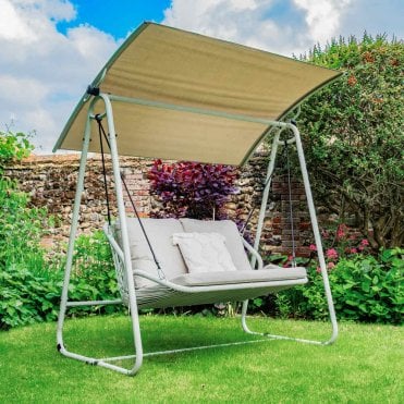 Stamford Rattan 2 Seater Swing - Beige