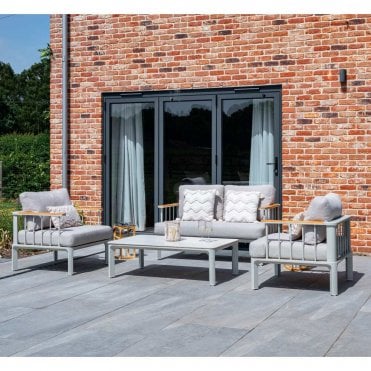 Taunton Aluminium Round Side Bar Lounge Set