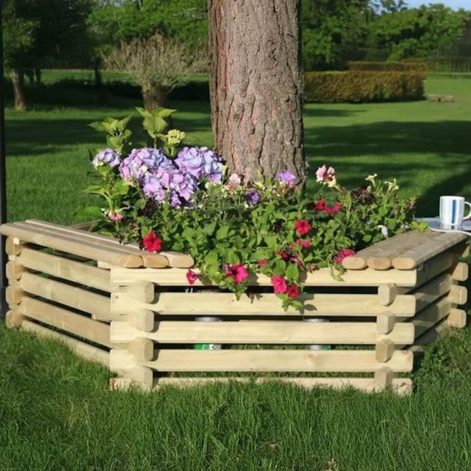Norlog Large Tree Seat With Planter