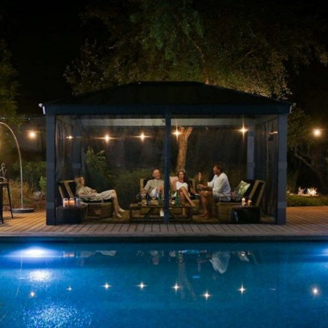 Palram-Canopia Dallas Gazebo Netting Set - 14X16