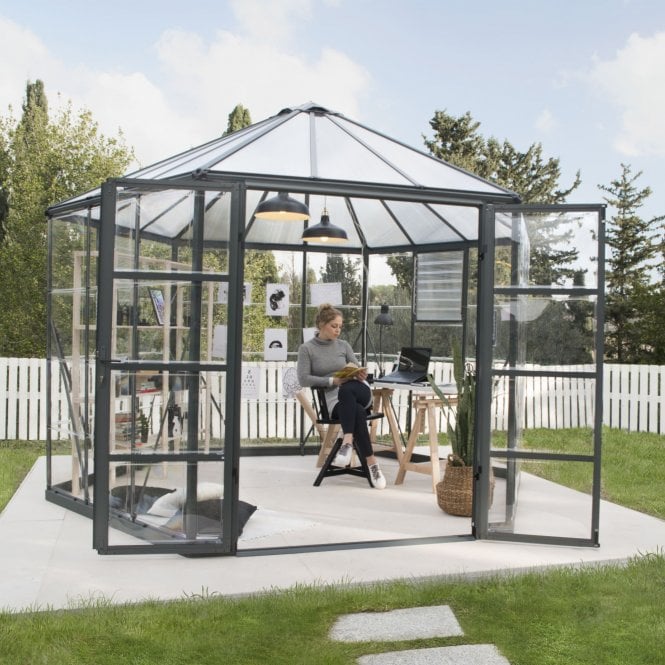 Palram-Canopia Oasis Hexagonal Greenhouse 10X12