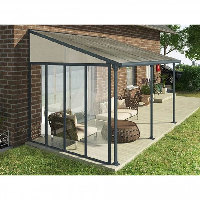 Palram-Canopia Patio Cover Side Wall 3m Grey