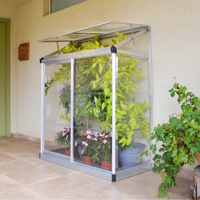 Palram-Canopia Silver Lean-To Greenhouse 4X2