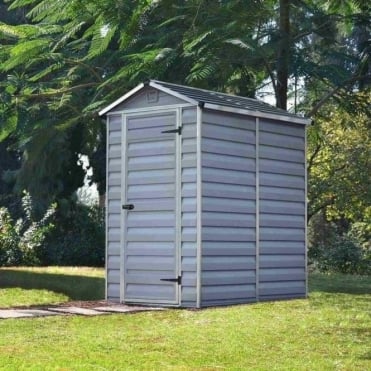 SkyLight Plastic Grey Apex Shed 4X6