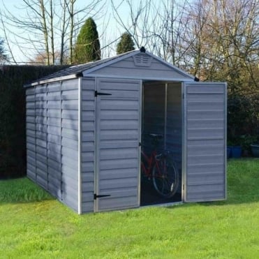 SkyLight Plastic Grey Apex Shed 6X10