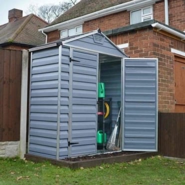 SkyLight Plastic Grey Apex Shed 6X3