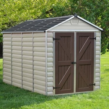SkyLight Plastic Tan Apex Shed 6X10