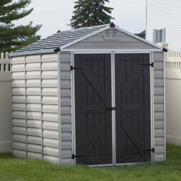 SkyLight Plastic Tan Apex Shed 6X8
