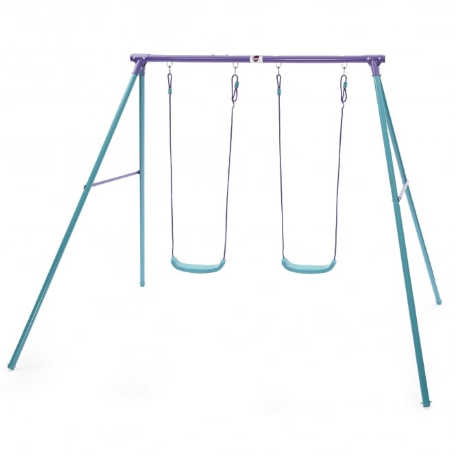 Plum Sedna Metal Double Swing Set