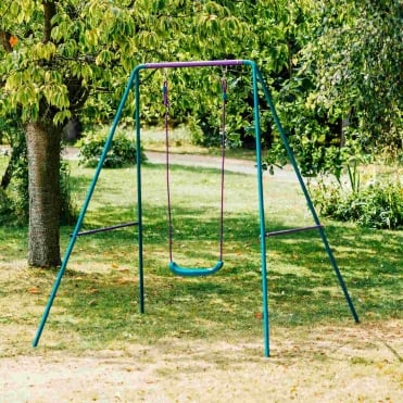 Single Metal Swing Set