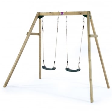 Wooden Double Swing Set
