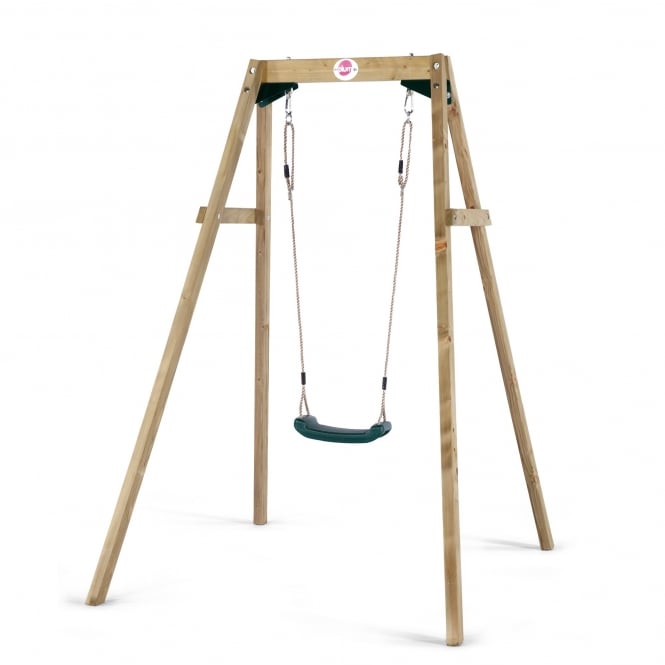 Plum Wooden Single Swing Set