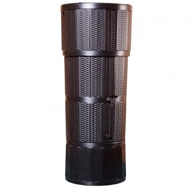Rattan Effect Poly Water Butt 150L