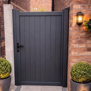 Aluminium Vertical Solid Infill Garden Gate
