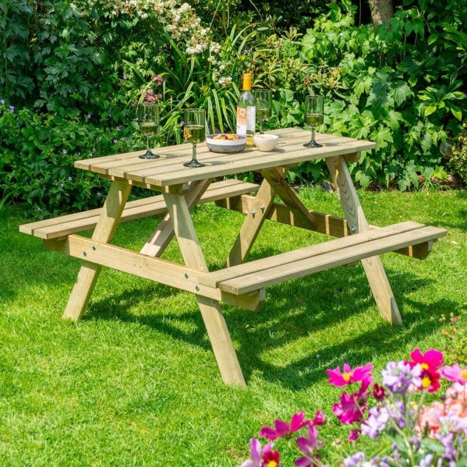 Rowlinson 4ft Traditional Picnic Table