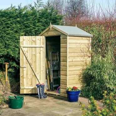 4x3 Premier Shiplap Windowless Single Door Apex Shed