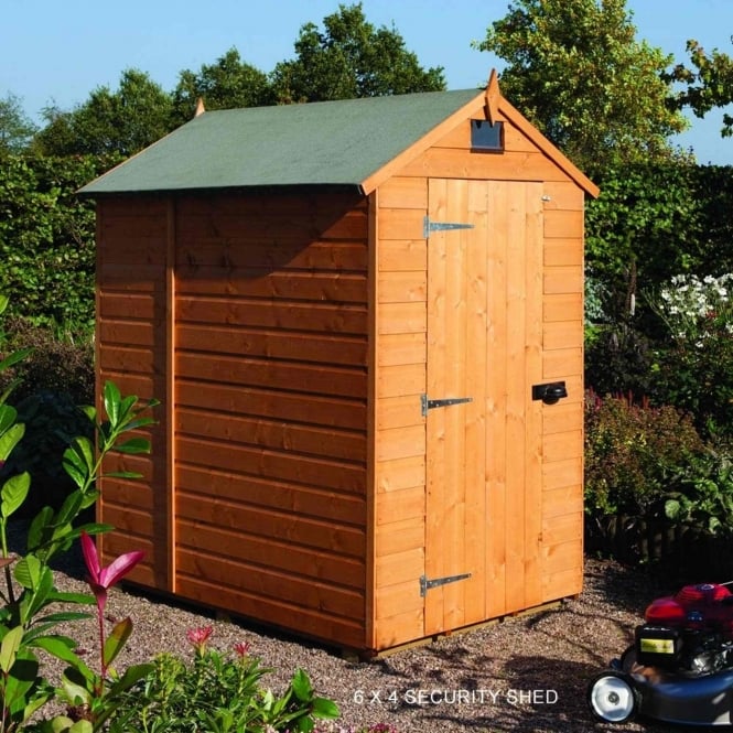 Rowlinson 5x7 Shiplap Windowless Single Door Apex Security Shed