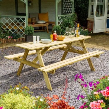 6ft Traditional Picnic Table