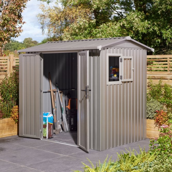Rowlinson 8x6 Brentvale Premium Metal Apex Shed