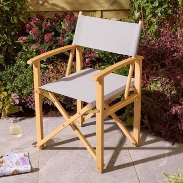 Ascot Folding Director's Chair - Slate Grey