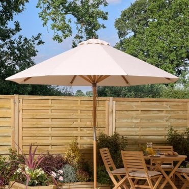 Ashdown Wooden Parasol - 2.7m