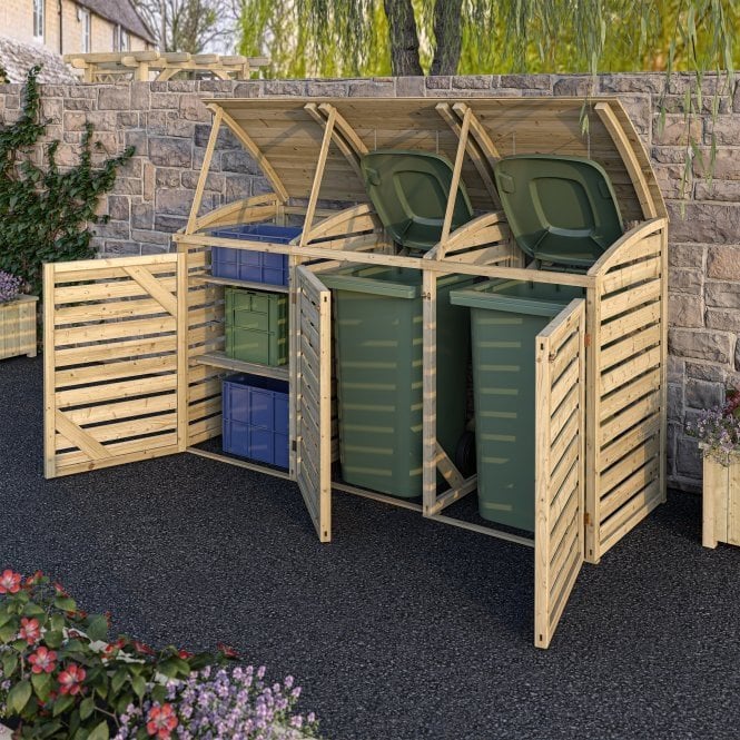 Rowlinson Classic Double Bin Store With Box Store