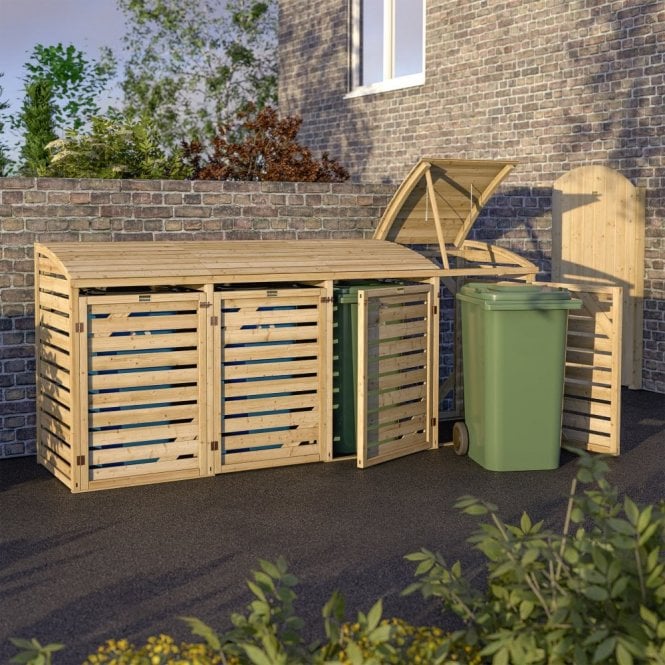 Rowlinson Classic Quadruple Bin Store