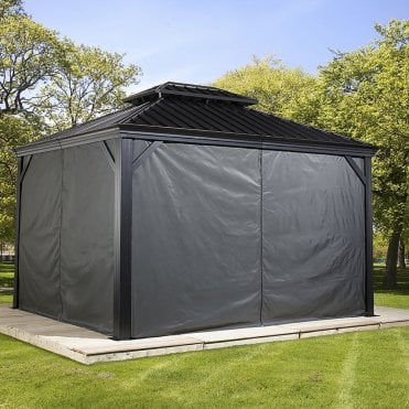 Curtains for Sojag Messina Gazebo 3.7m x 4.9m