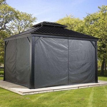 Curtains for Sojag Messina Gazebo 3m x 3.7m
