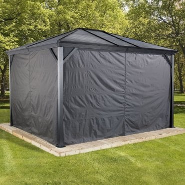 Curtains for Sojag Ventura / Ventura II Gazebo 3m x 3.7m