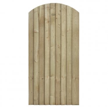 Featheredge Arch Top Wooden Gate