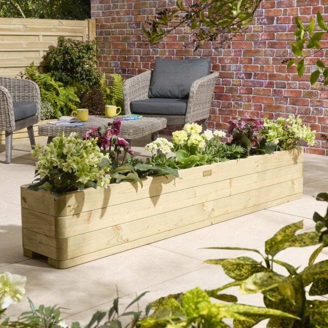Rowlinson Marberry Trough Planter 1.8m
