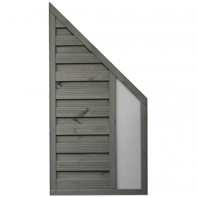 Rowlinson Palermo Angled Opaque Infill Fence Panel 3X6