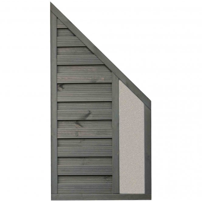 Rowlinson Palermo Angled Solid Infill Fence Panel 3X6