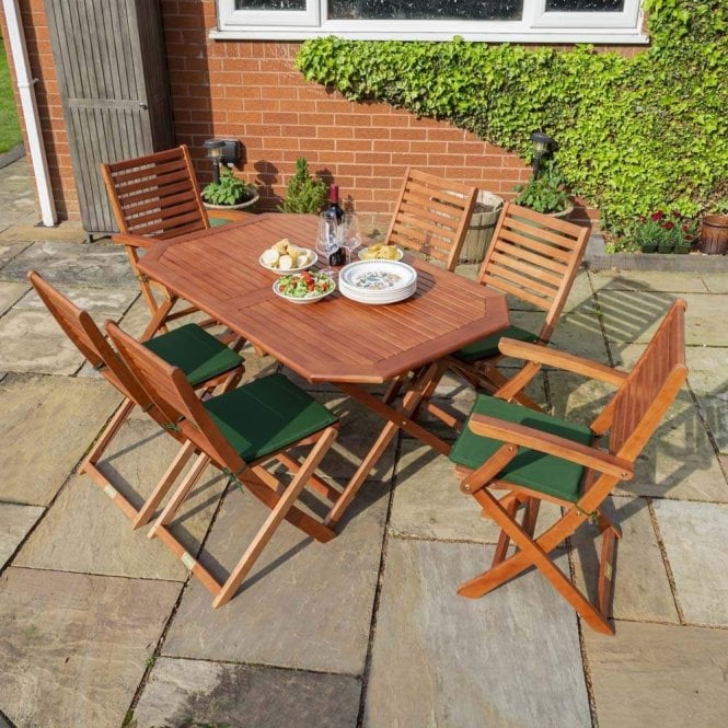 Rowlinson Plumley Hardwood 6 Seater Dining Set