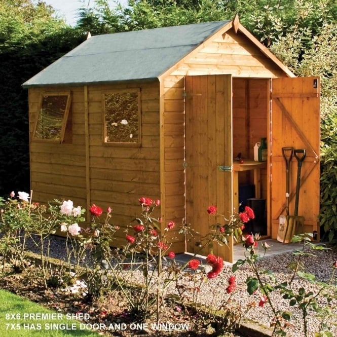 Rowlinson Premier Shiplap Apex Shed 6X8