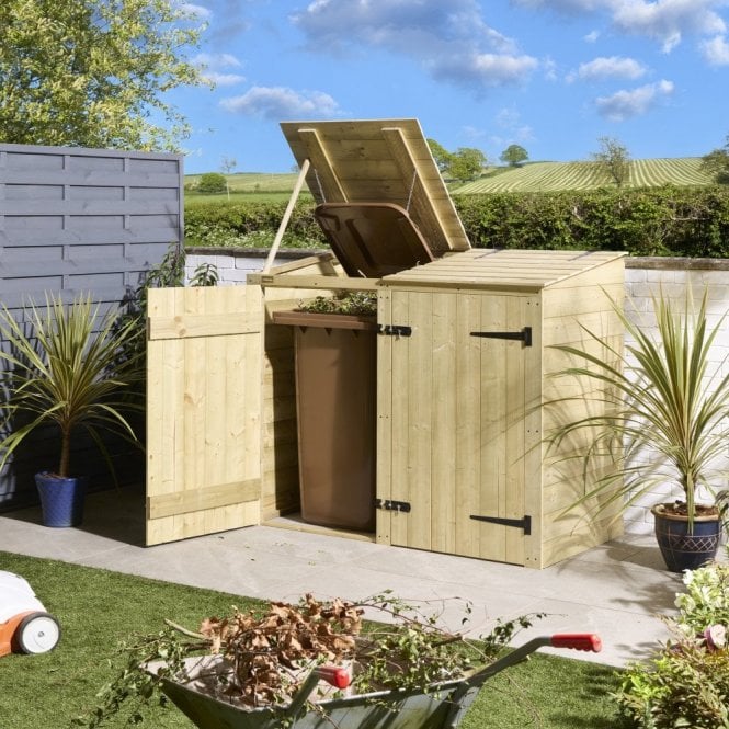 Rowlinson Premier Shiplap Double Bin Store
