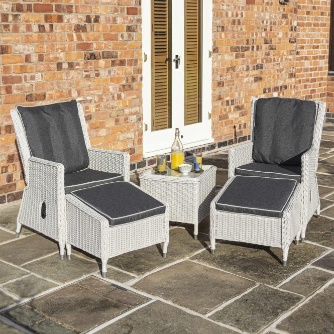 Rowlinson Prestbury Lounger Set - Putty Grey